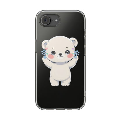 Kawaii Polar Bear Phone Case for a Cozy Winter Gift