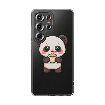 Kawaii Panda Latte Clear Impact-Resistant Case