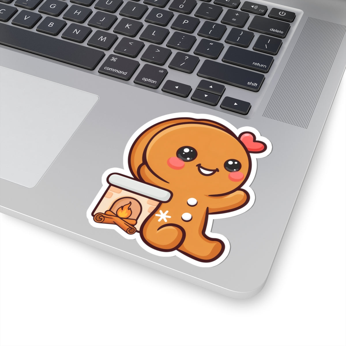 Kawaii Gingerbread Sticker for Cozy Holiday Cheer
