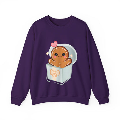 Kawaii Gingerbread Sweatshirt for Cozy Holiday Mornings