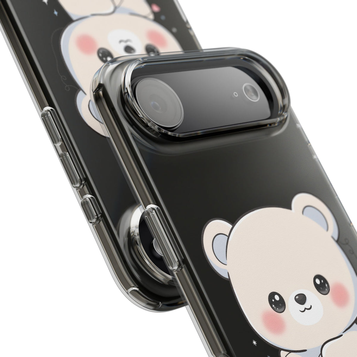 Kawaii Polar Bear Phone Case with Fairy Lights
