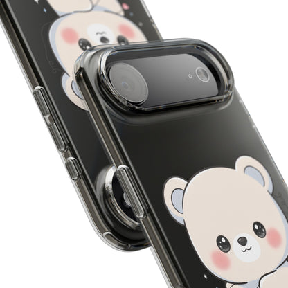 Kawaii Polar Bear Phone Case with Fairy Lights
