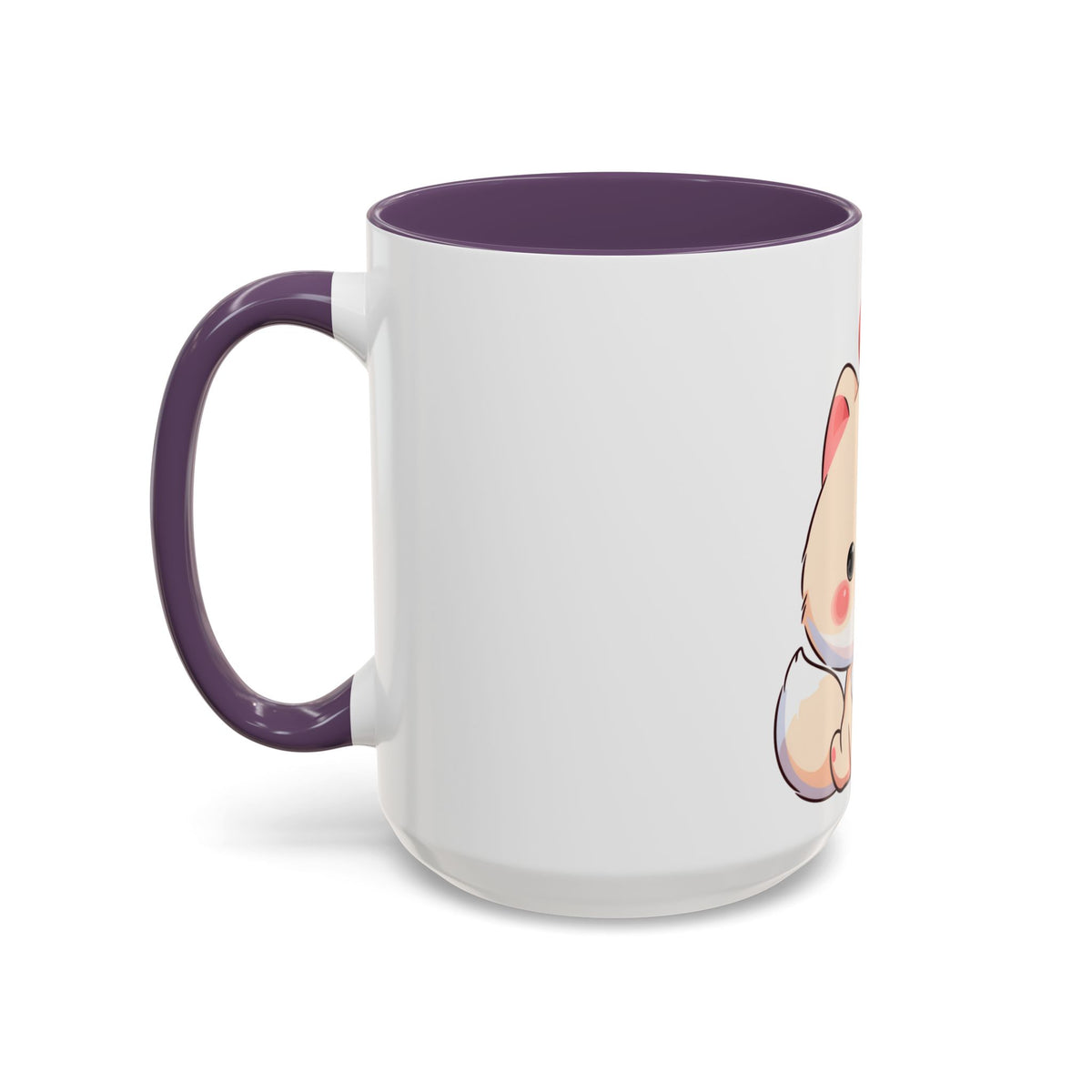 Kawaii Arctic Fox Christmas Mug – Cute Holiday Accent Mug
