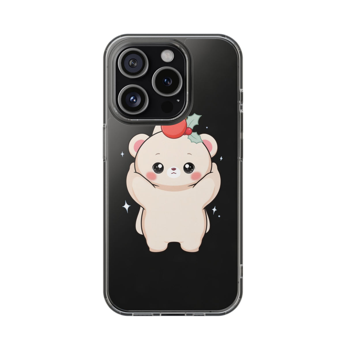 Kawaii Christmas Bear Phone Case for Cozy Holiday Days