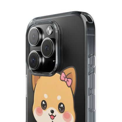 Kawaii Shiba Inu Phone Case with Latte