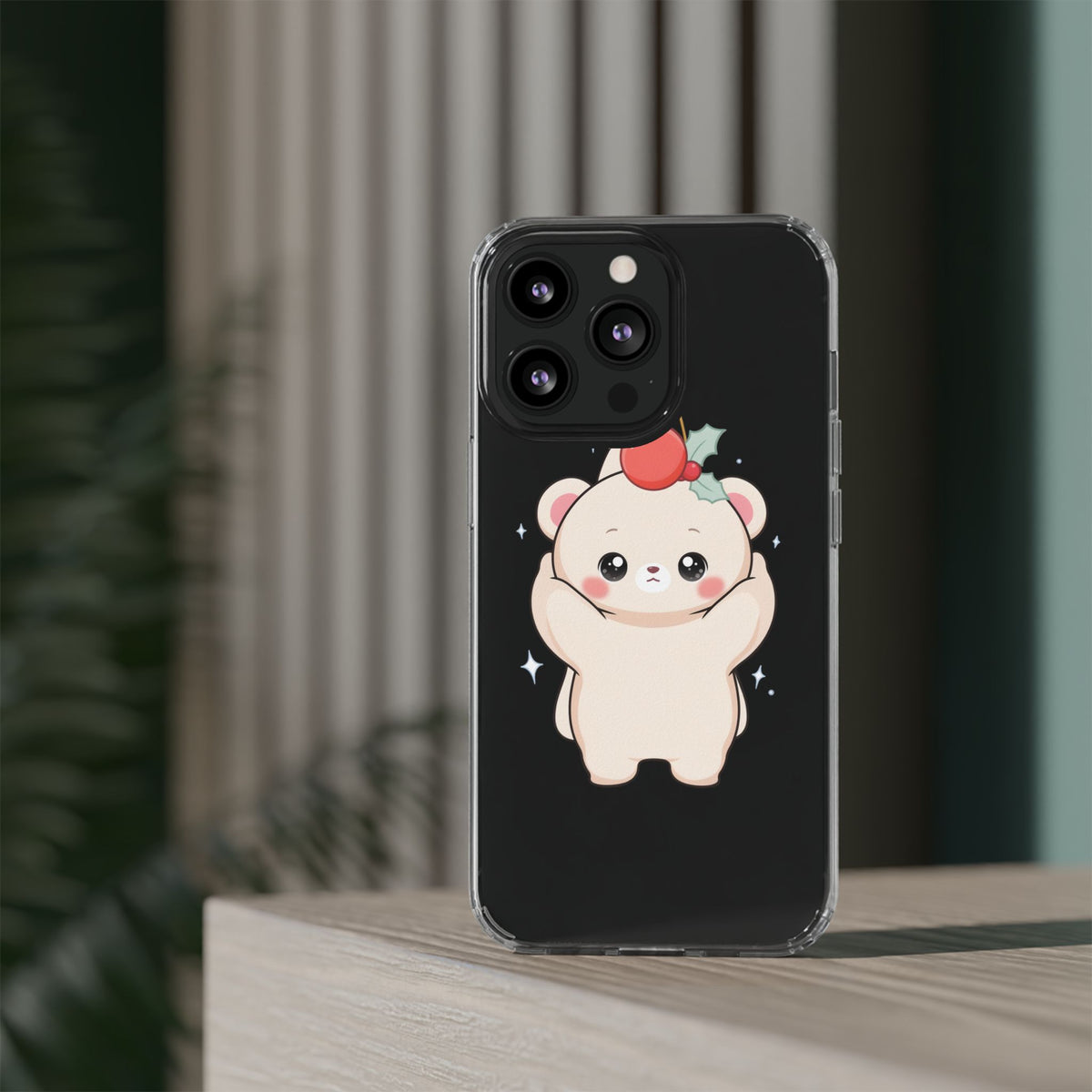Kawaii Christmas Bear Phone Case for Cozy Holiday Days