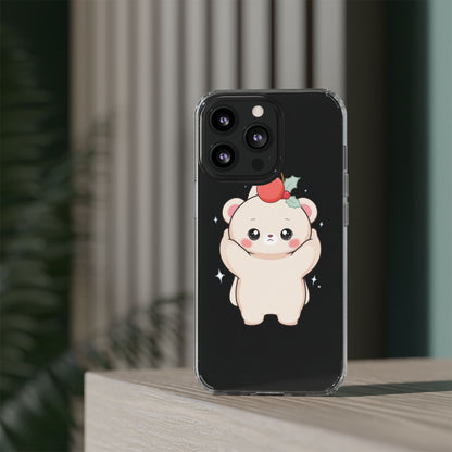 Kawaii Christmas Bear Phone Case for Cozy Holiday Days
