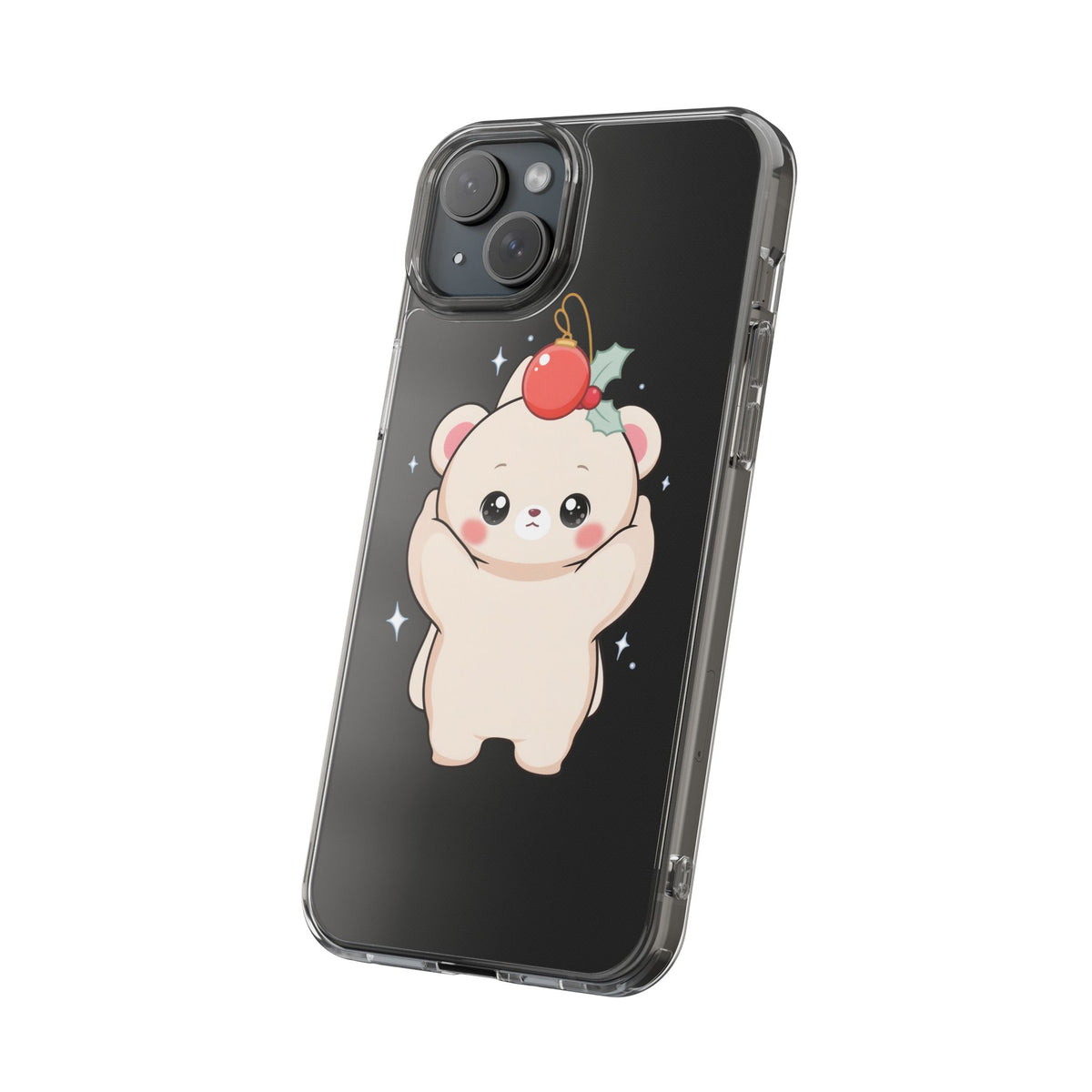 Kawaii Christmas Bear Phone Case for Cozy Holiday Days