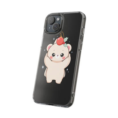 Kawaii Christmas Bear Phone Case for Cozy Holiday Days
