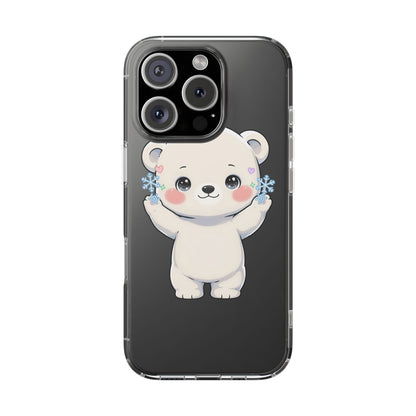Kawaii Polar Bear Phone Case for a Cozy Winter Gift