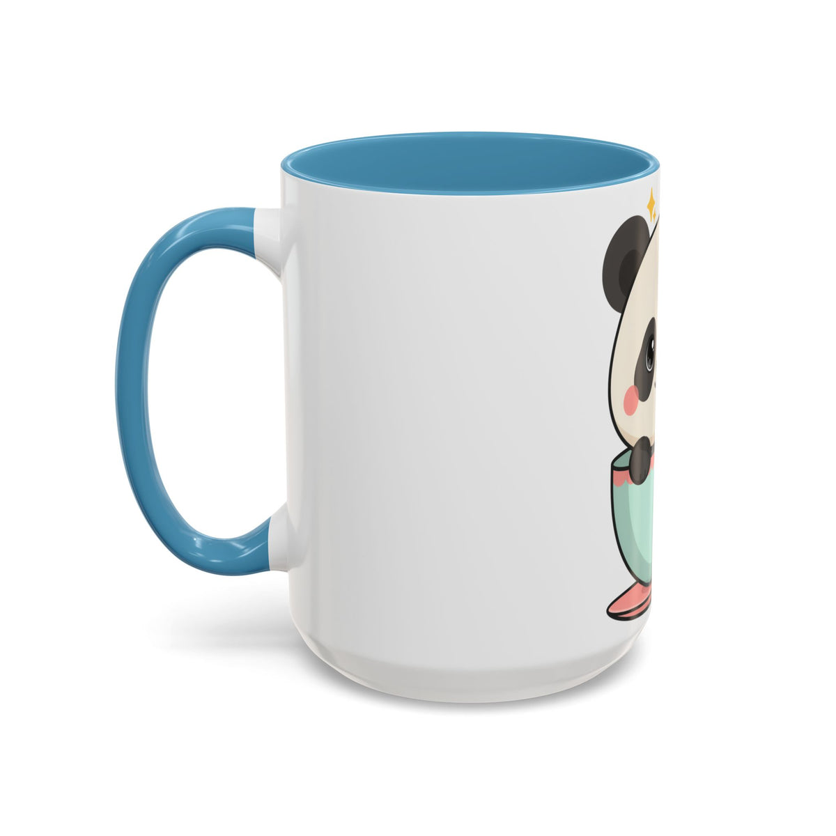 Kawaii Panda Accent Coffee Mug for Panda Lovers