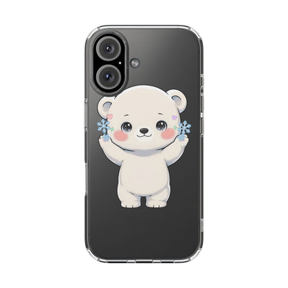 Kawaii Polar Bear Phone Case for a Cozy Winter Gift
