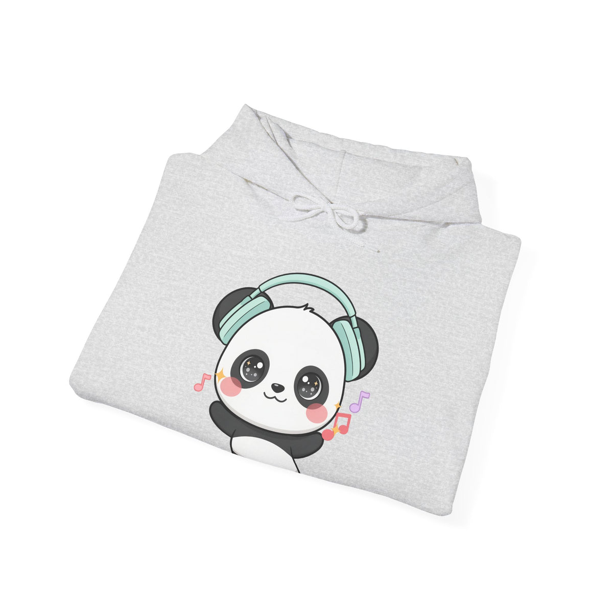 Kawaii Panda Hoodie, Cute Music Lover Sweatshirt