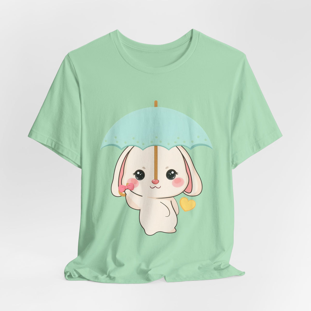 Kawaii Bunny T-Shirt, Cute Umbrella Rabbit Tee