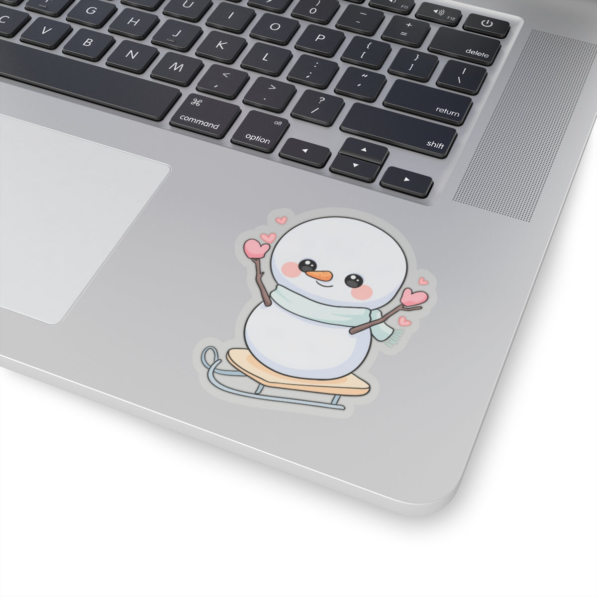 Kawaii Snowman Sticker for Cozy Winter Journals