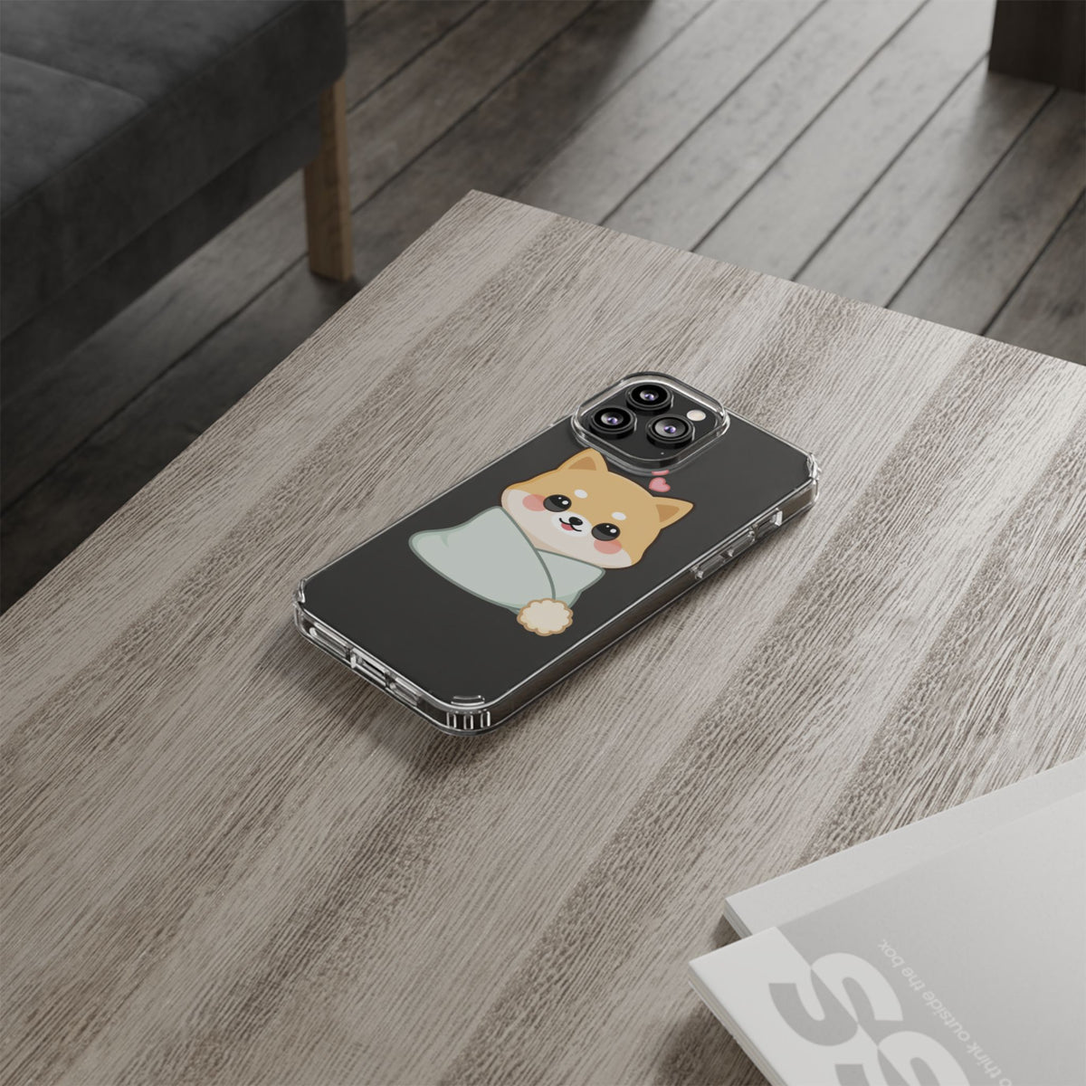 Kawaii Shiba Inu Phone Case, Cozy Valentine Gift