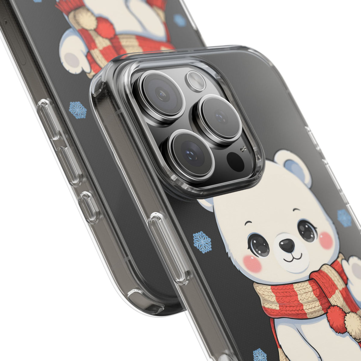 Kawaii Polar Bear Phone Case – Cozy Christmas Cub