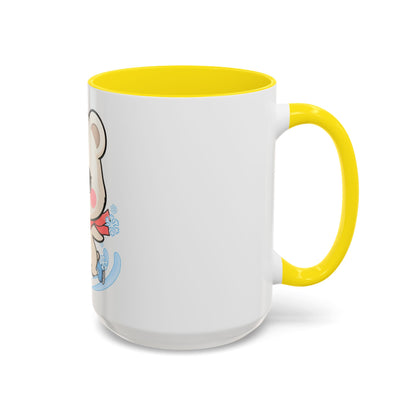 Polar Bear Ice Skating Mug – Cute Accent Coffee Mug