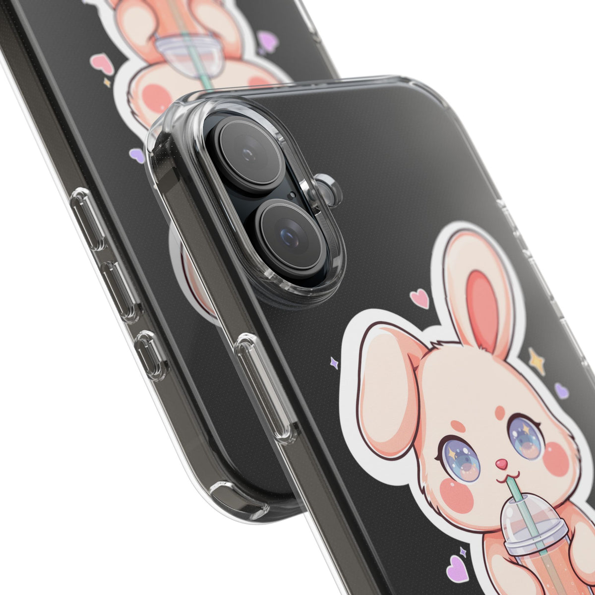 Kawaii Bunny Bubble Tea Phone Case for Boba Lovers