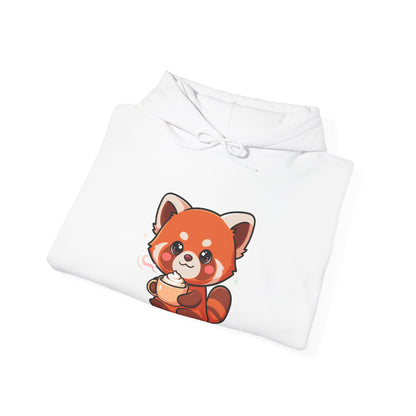 Red Panda Latte Hoodie – Cute Kawaii Coffee Sweatshirt