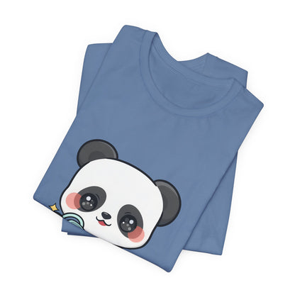 Kawaii Panda T-Shirt, Cute Plant Lover Gift