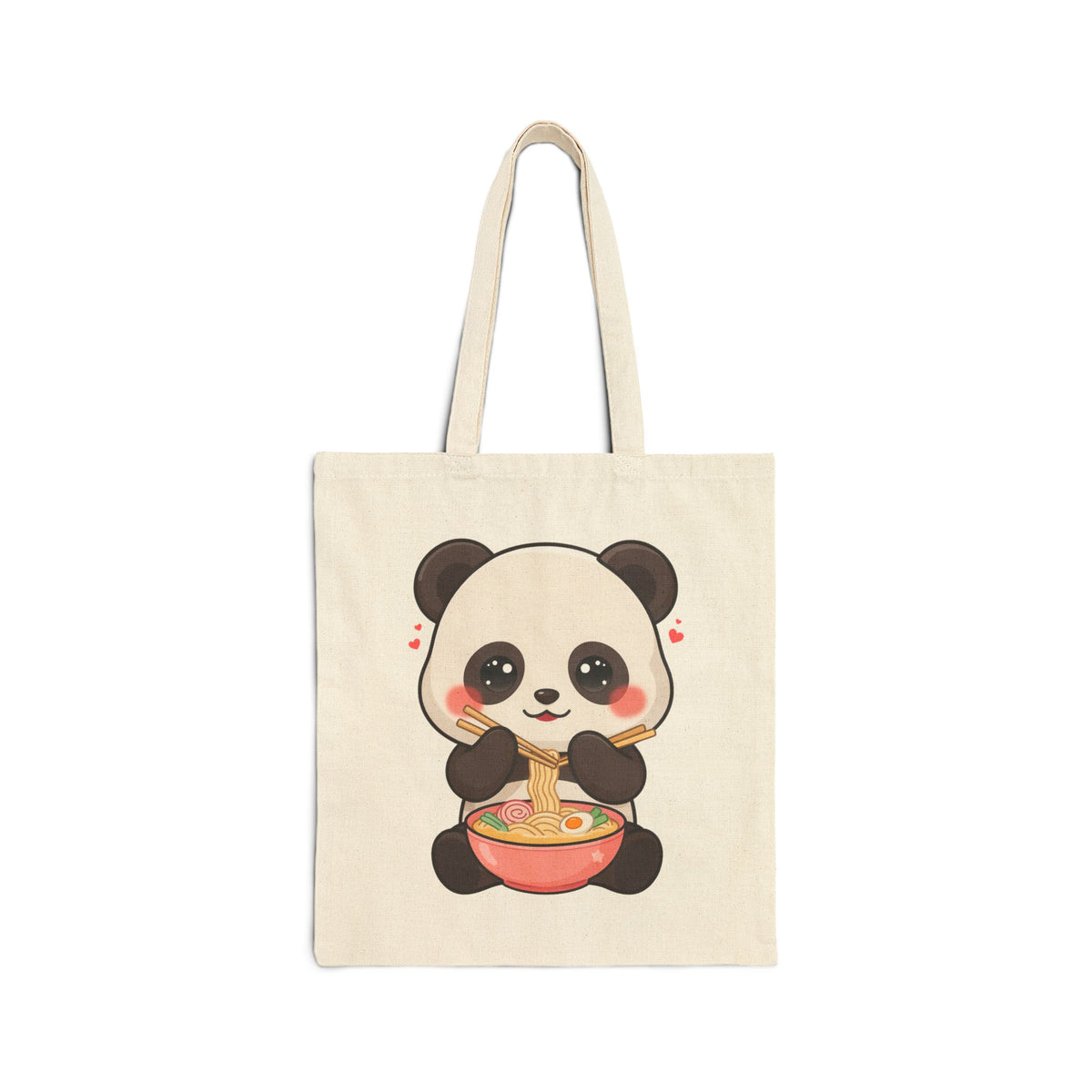 Kawaii Panda Ramen Tote Bag for Cute Food Lovers