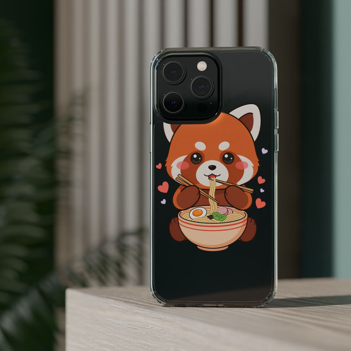 Red Panda Ramen Phone Case – Kawaii Food Lover Gift