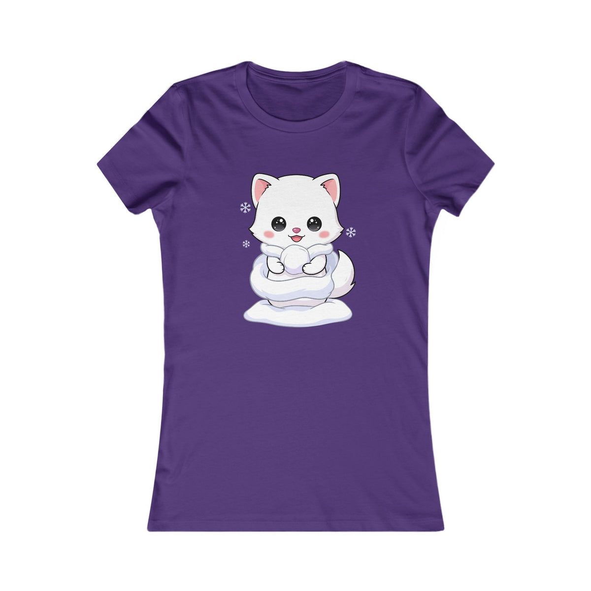 Kawaii Arctic Fox T-Shirt for Cute Winter Style