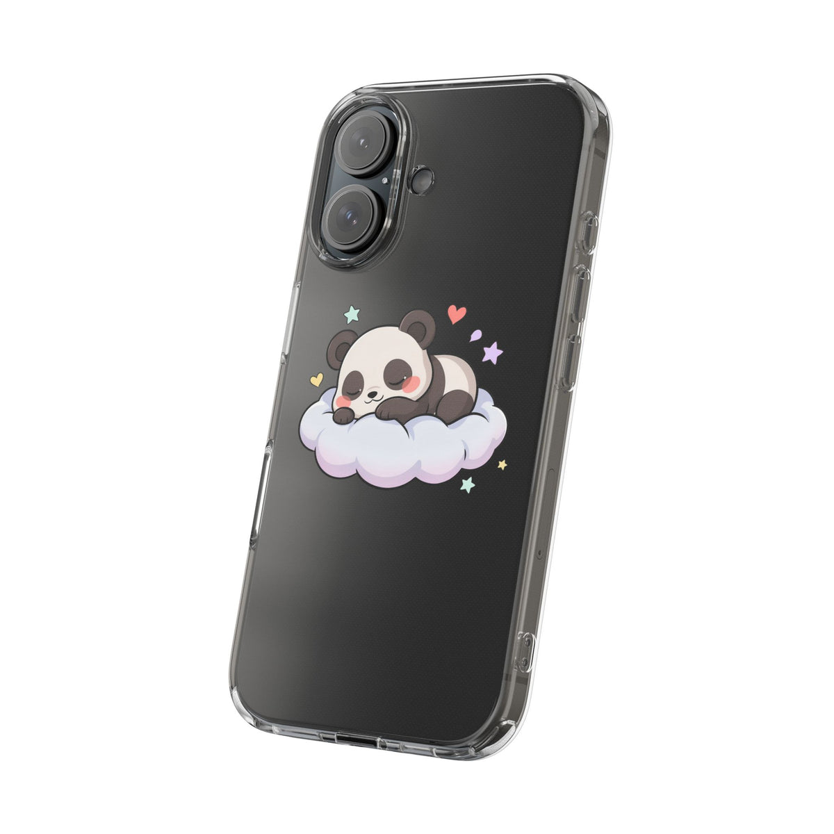 Sleeping Panda Clear Impact-Resistant Phone Case