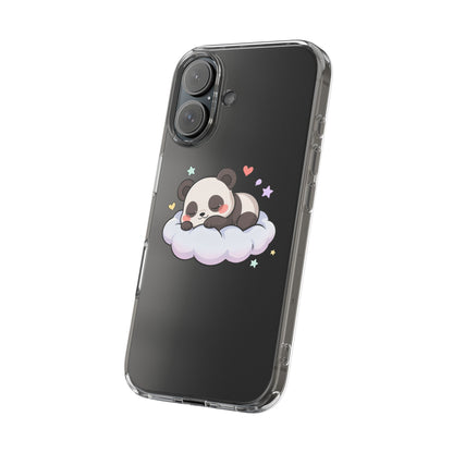 Sleeping Panda Clear Impact-Resistant Phone Case