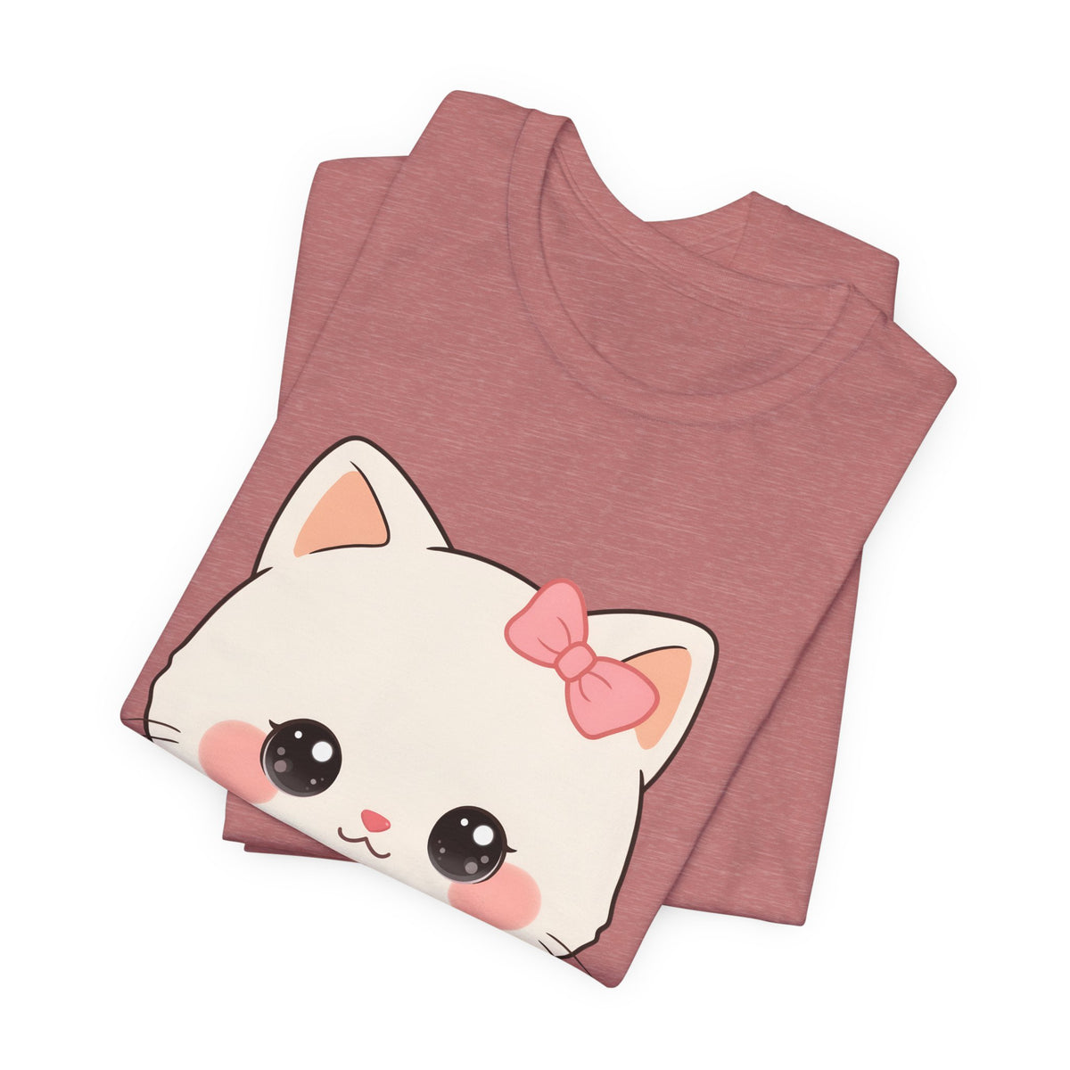 Kawaii Cat T-Shirt, Cozy Blanket Kitty for Cat Lovers