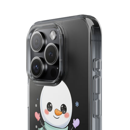 Kawaii Snowman Clear Impact-Resistant Case