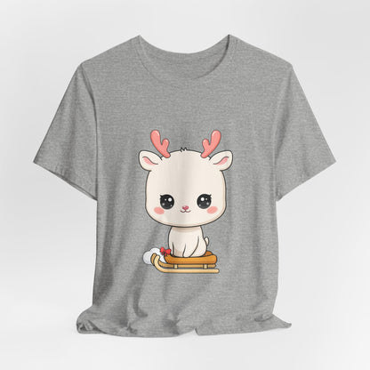 Kawaii Reindeer T-Shirt for Cozy Winter Days
