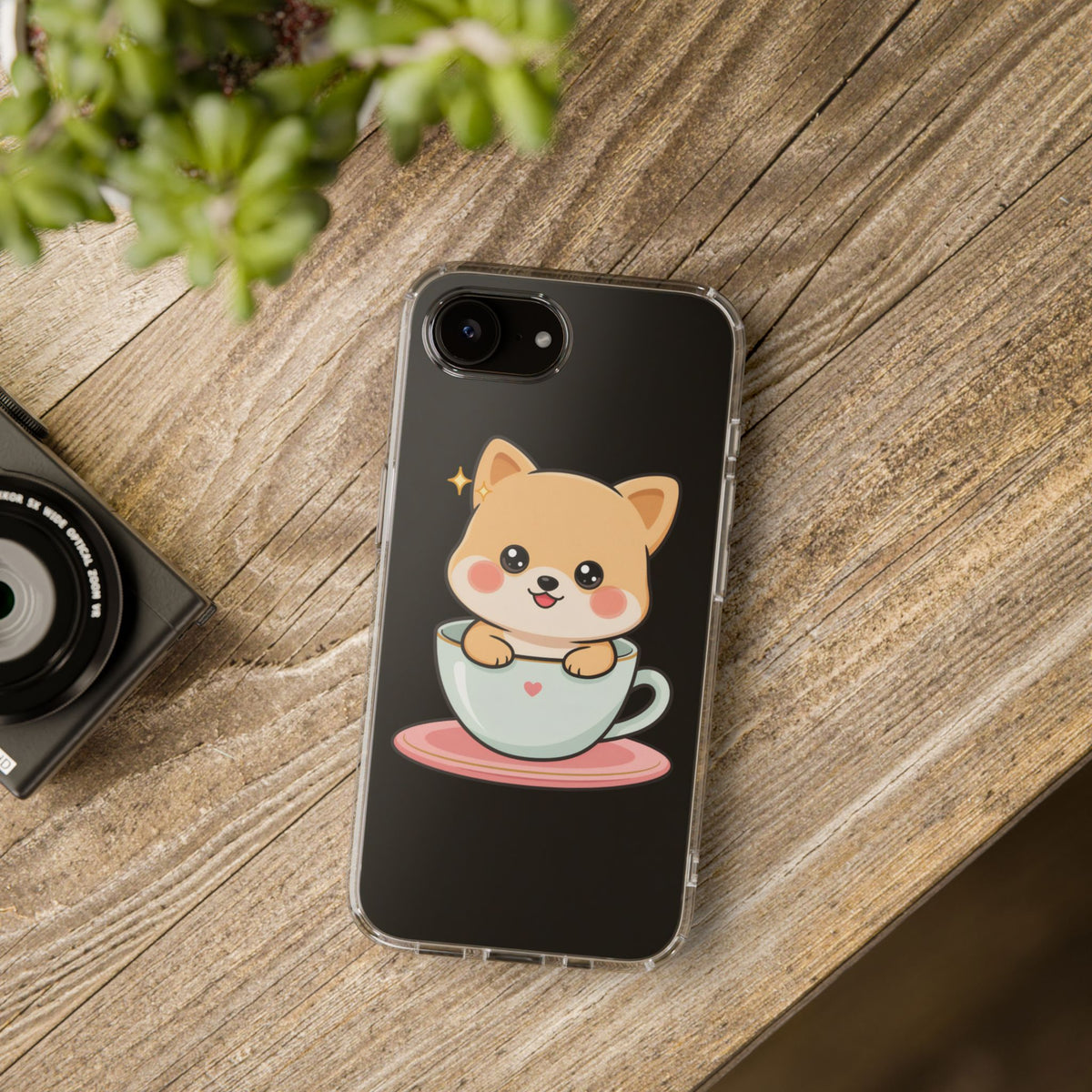 Kawaii Shiba Inu Phone Case – Cute Puppy in a Teacup