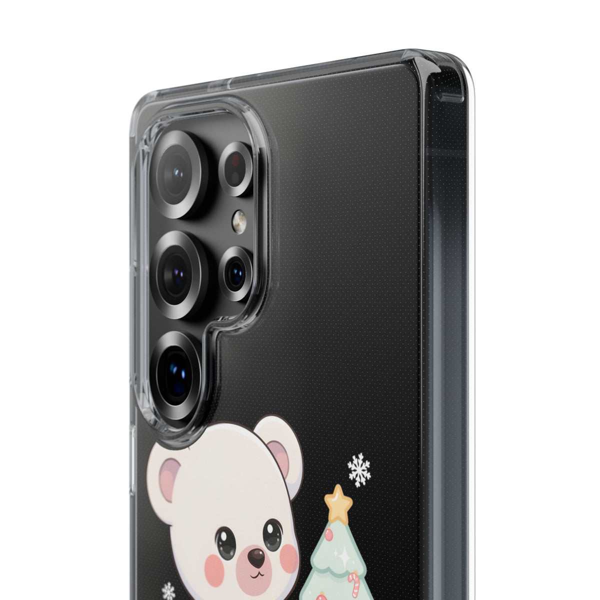 Christmas Polar Bear Phone Case, Kawaii Holiday Accessory