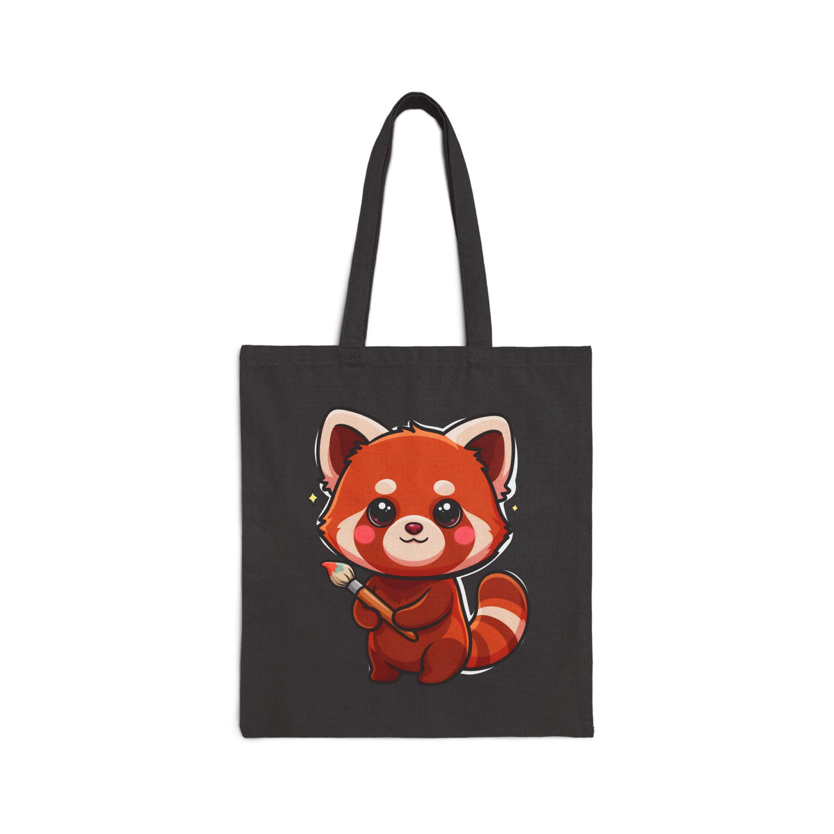Red Panda Artist Tote Bag for Kawaii Art Lovers