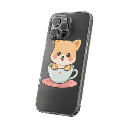 Kawaii Shiba Inu Phone Case – Cute Puppy in a Teacup