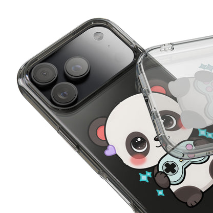 Gamer Panda Clear Impact-Resistant Phone Case