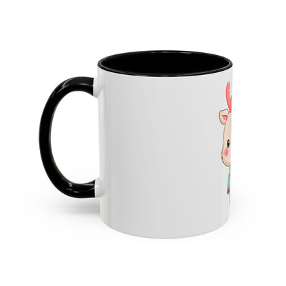 Kawaii Reindeer Christmas Mug – Cute Holiday Accent Coffee Mug