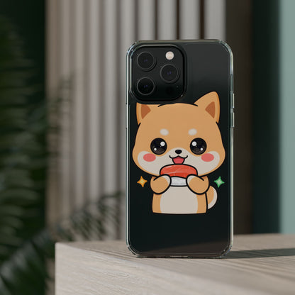 Kawaii Shiba Inu Phone Case for Sushi Lovers