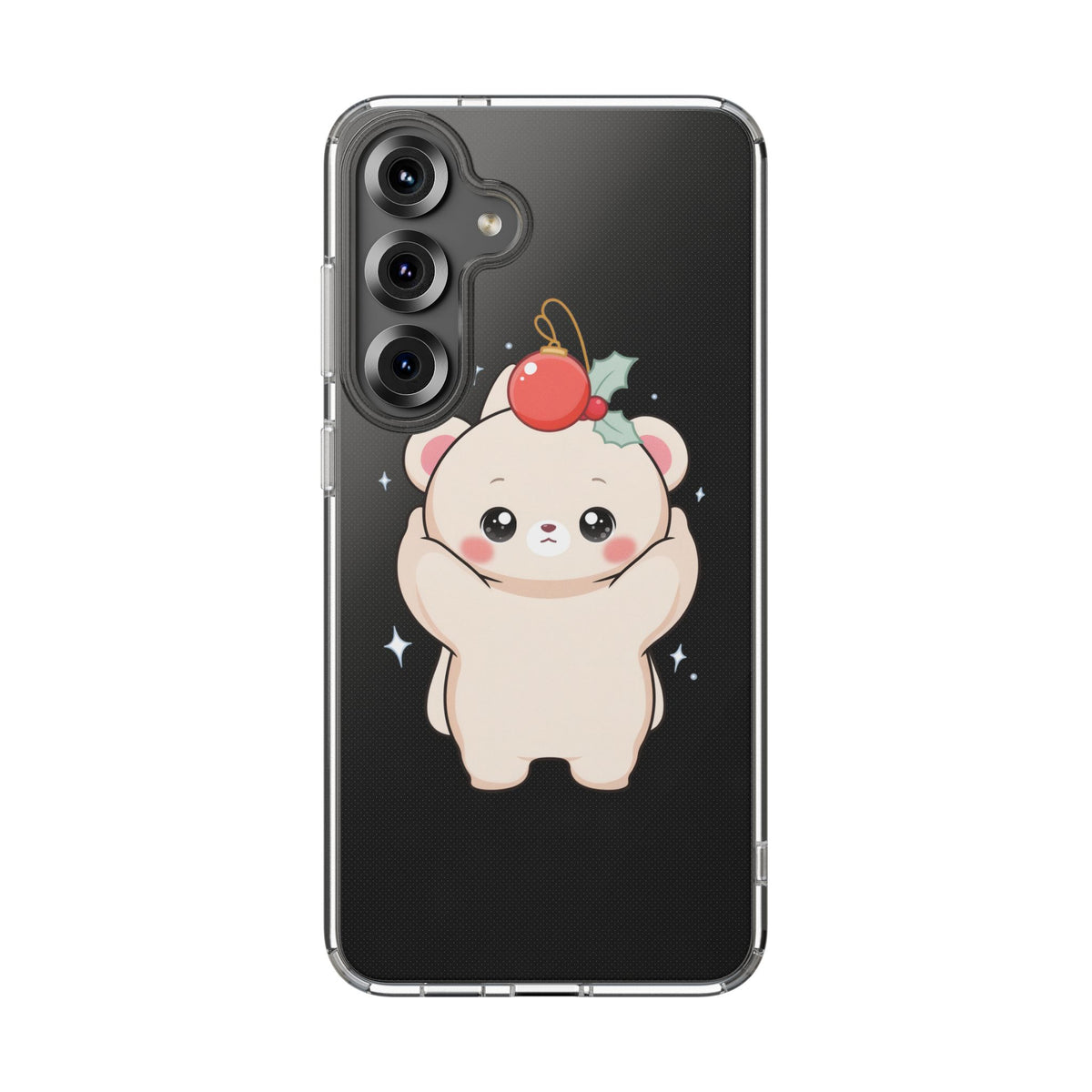 Kawaii Christmas Bear Phone Case for Cozy Holiday Days