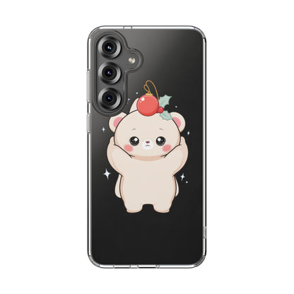 Kawaii Christmas Bear Phone Case for Cozy Holiday Days