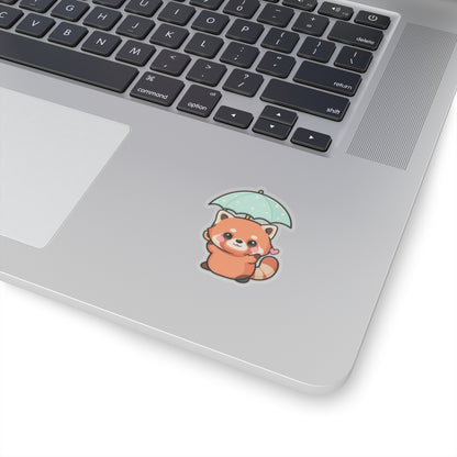 Kawaii Red Panda Sticker for Laptop and Journal Decor