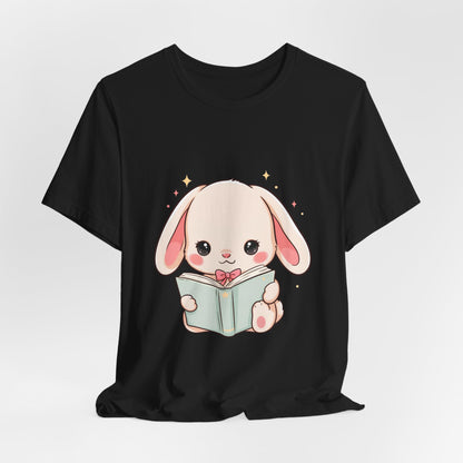Book Lover Bunny T-Shirt – Cute Kawaii Reader Tee