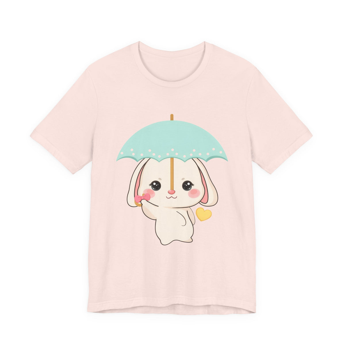 Kawaii Bunny T-Shirt, Cute Umbrella Rabbit Tee