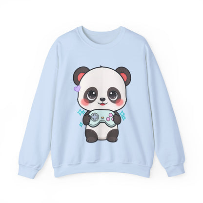 Cute Gamer Panda Sweatshirt for Cozy Gaming Nights