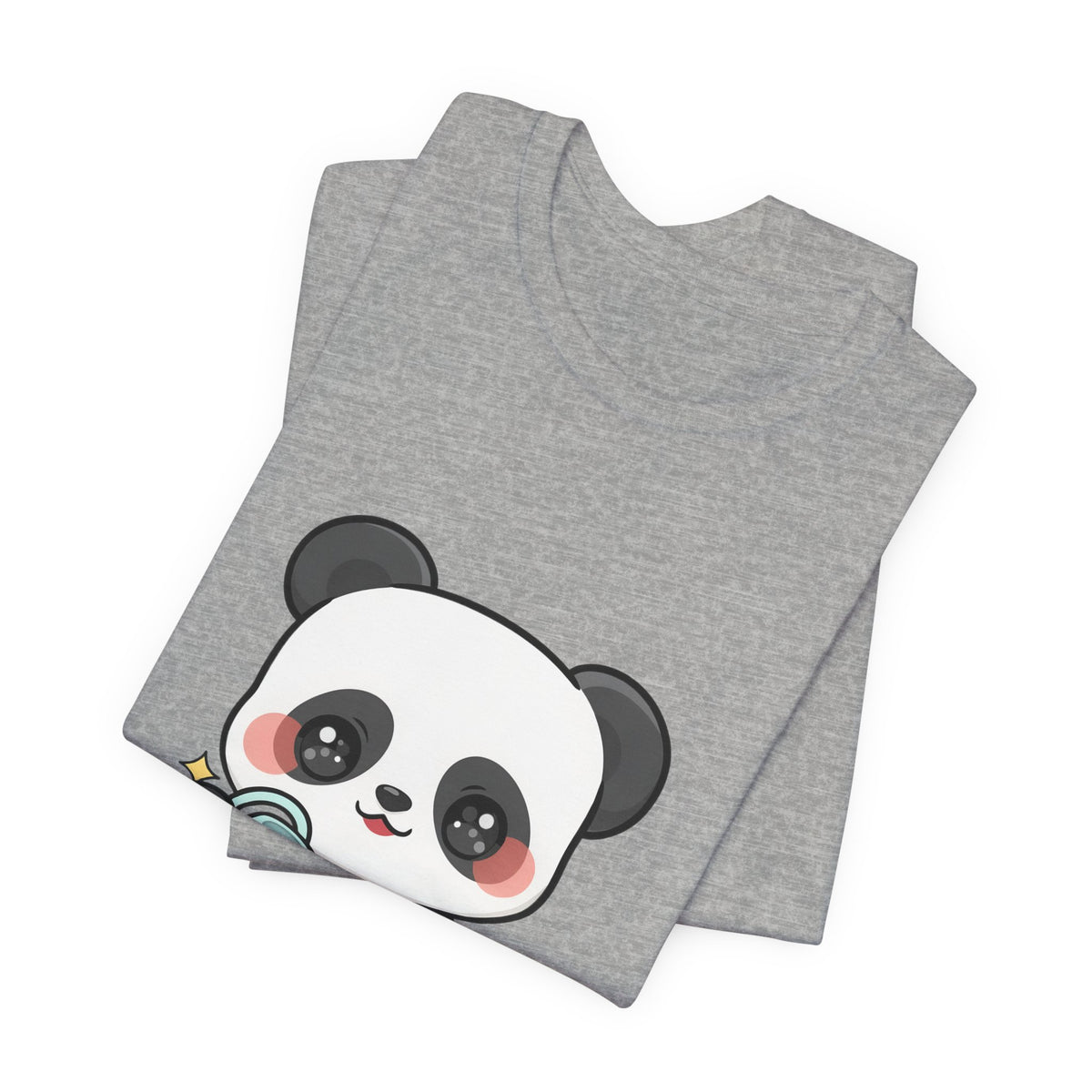 Kawaii Panda T-Shirt, Cute Plant Lover Gift