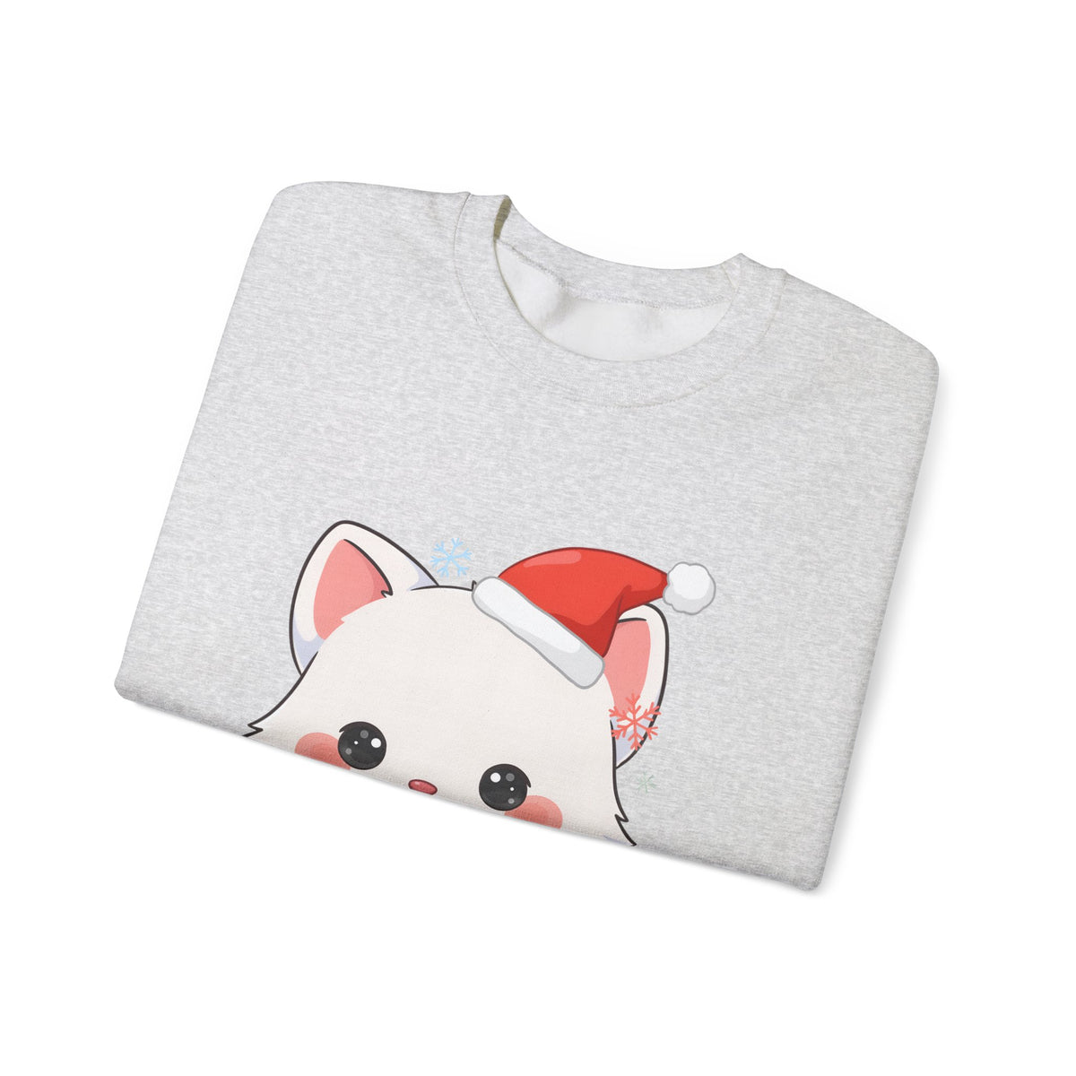 Christmas Arctic Fox Sweatshirt for Kawaii Holiday Fans