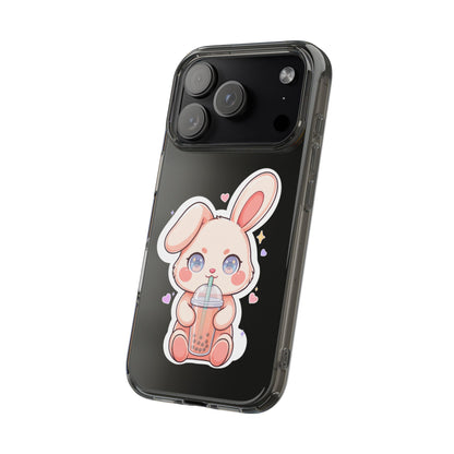 Kawaii Bunny Bubble Tea Phone Case for Boba Lovers
