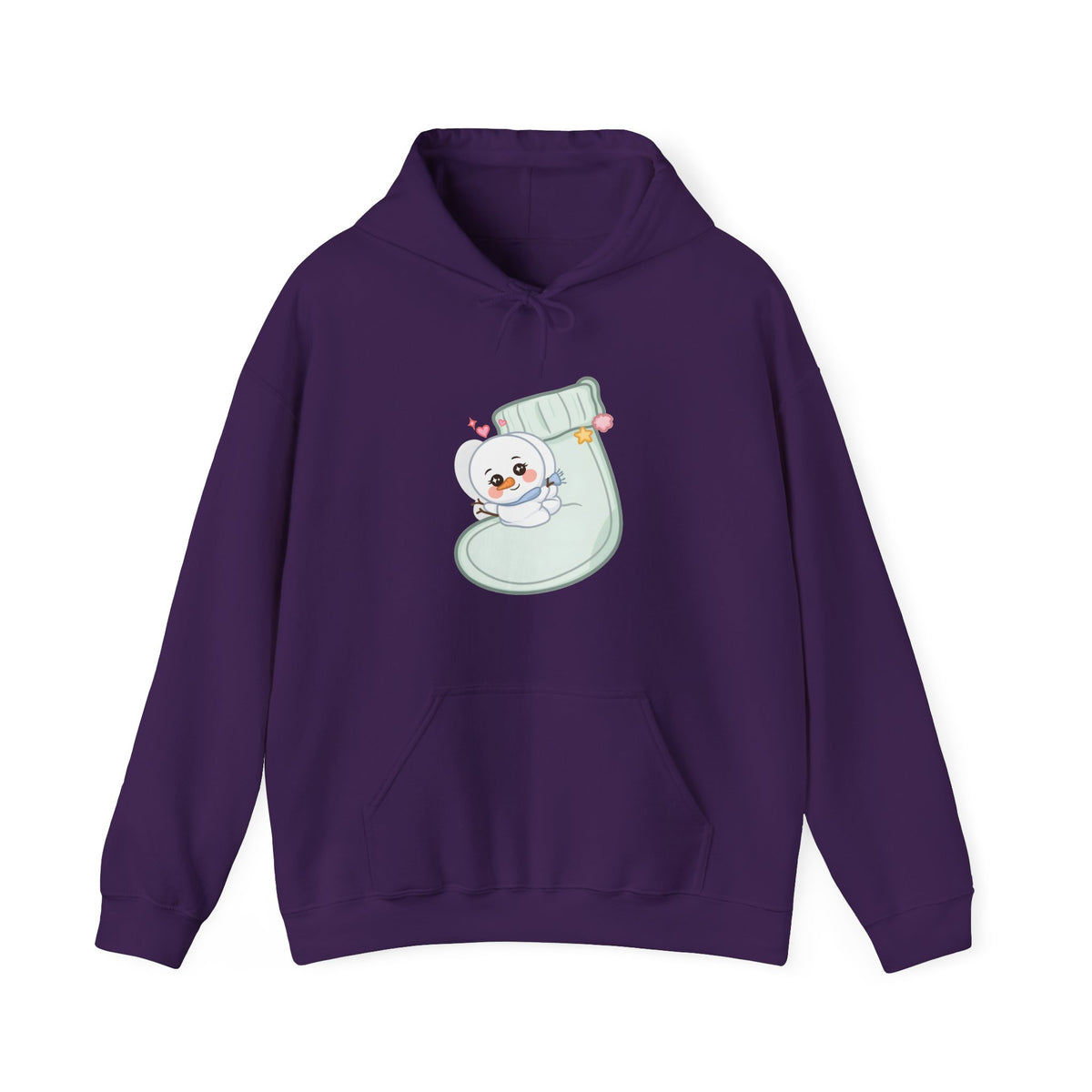 Kawaii Snowman Christmas Hoodie for Cozy Holiday Days